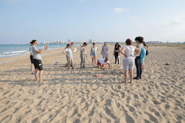 Training on marine turtle monitoring in the Tyre Coast Nature Reserve ©SPA/RAC